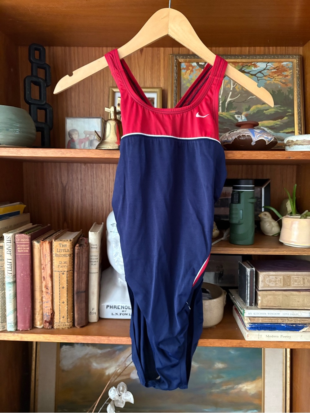 90s VTG Nike One Piece Bathing Suit Made in USA 8
